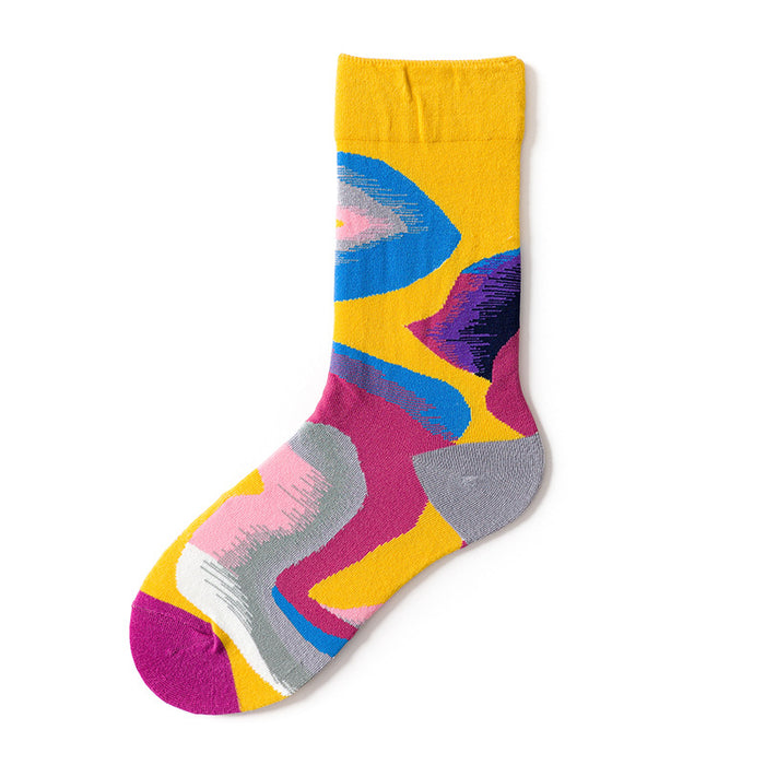 French Design Men And Women Skateboarding Mid-calf Socks