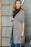 Gray Dolman Half Sleeve Pocketed Long Cardigan