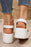 White Casual Faux Leather Wedge Thong Sandals