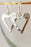 White Valentine Hollowed Heart Shape Dropping Earrings