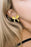 Gold Elegant Ribbon Bow Shape Stud Earrings