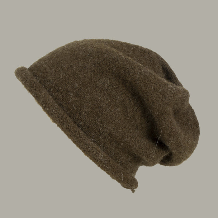 Autumn And Winter Alpaca Curling Pile Heap Cap Women