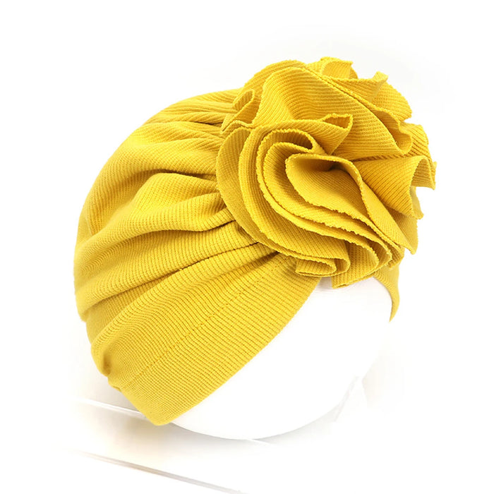 Lovely Flower Baby Hat Toddler Head Wraps Turban Infant Kids Bonnet Newborn Girls Headband Cotton Beanie Cap Baby Accessories