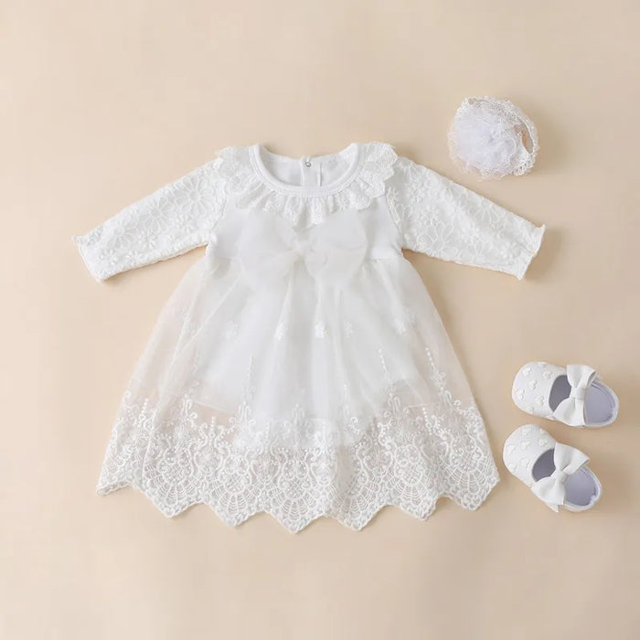 newborn baby girl clothes outfit gauze dress for toddler girls baby clothing princess birthday party lace dresses Spring autumn