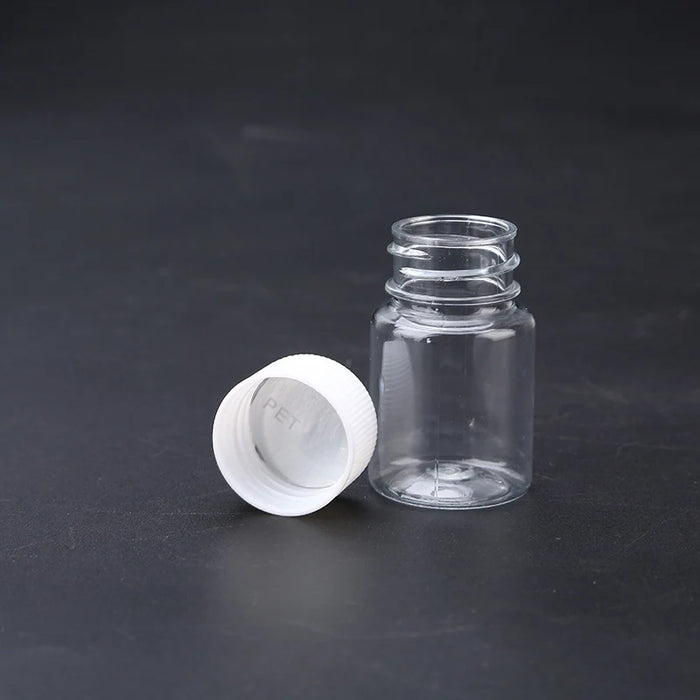 10PCS 15ML Portable Clear Plastic Bottles Small Vial Liquid, Solid Vial Packing Bottle Wholesale Small Medicine Bottle