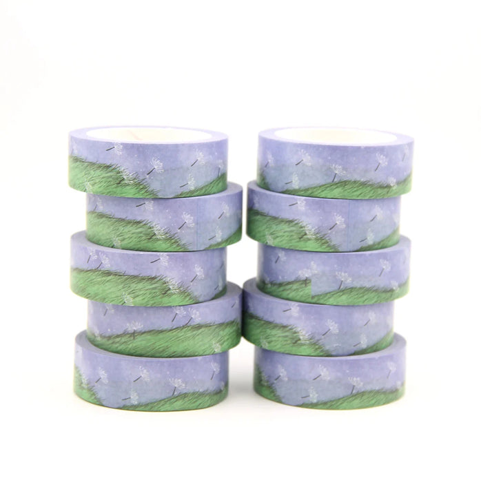 1PC/lot 15MM*10M Solar Term Summer Grass Dandelion washi tape Masking Tapes Decorative Stickers DIY Stationery School Supply