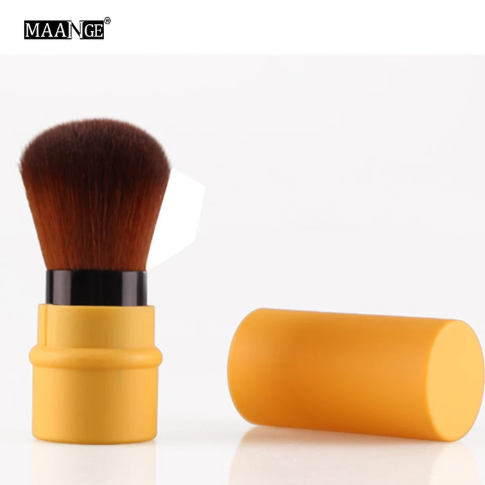 Pro 1Pcs Loose Power Foundation Blush Makeup Brush Mini Retractable Portable Blusher Face Brushes Beauty Cosmetic Travel Tools