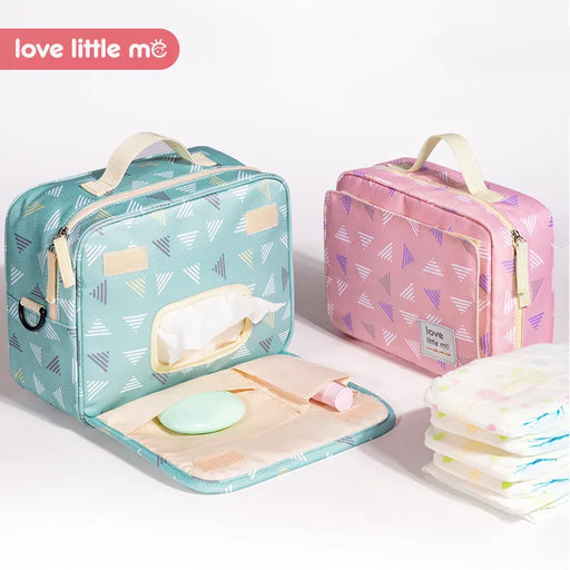 Love Little Me Portable Baby Diaper Bag Maternity Bag Waterproof Wet Cloth Diaper bag Reusable Diaper Cover Baby Care For Mom