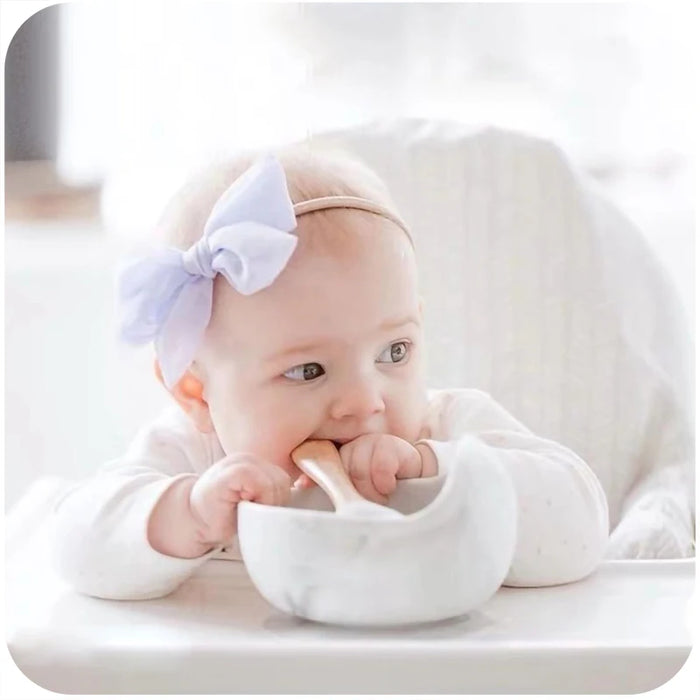 Bopoobo Silicone Baby Feeding Bowl Tableware for Kids Waterproof Suction Bowl BPA Free Children's Dishes Kitchenware Baby Stuff