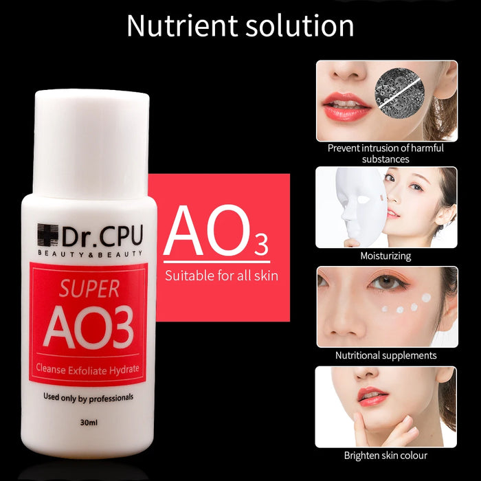 30ML High Concentrated Aqua Peeling Solution AS1 SA2 AO3 For Hydra Dermabrasion Beauty Machine Facial Skin Care Strong Cleansing