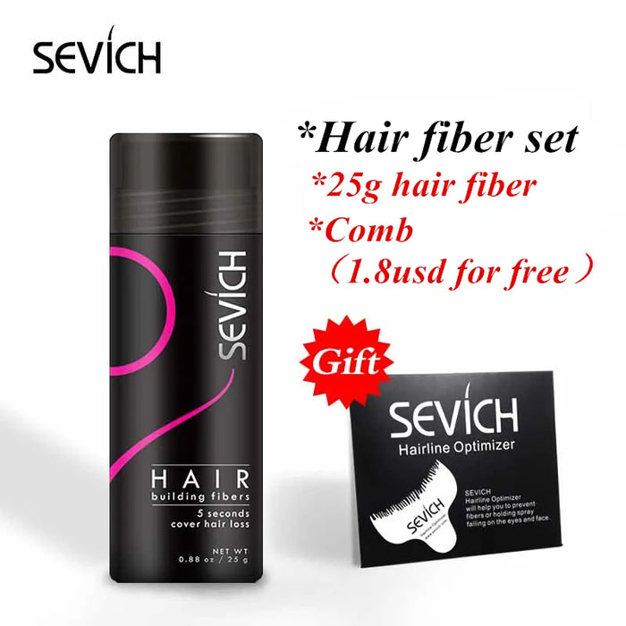 Sevich Hair Growth Powder Hair Building Fiber in Hair Loss Products Thickening Wig Hair Fiber Salon Beauty  Concealer Care