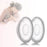 1 Pair Silica Gel Collection Cover Baby Feeding Breast Milk Collector Soft Postpartum  Suction Container Reusable Nursing Pad