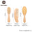 Let's Make Baby Care Hair Brush For Kids Girl Bath Showerb Pure Natural Wool Wooden Comb Hairbrush Infant Newborn Massager