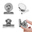 6pcs Black/Silver 30mm Metal Round Magnetic Clips for Fridge Magnets Wall Recipes Memo Note Message Holder Clamp Office Supplies