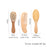 1pc Newborn Baby Hair Brush and Comb Set Wooden Brush Natural Wool Comb Portable Infant Comb Head Massager For Baby Care Product