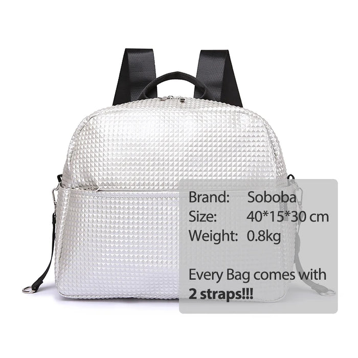 Soboba Mommy Maternity Diaper Bags Solid Fashion Large Capacity Women Nursing Bag for Baby Care Stylish Outdoor Mommy Bags