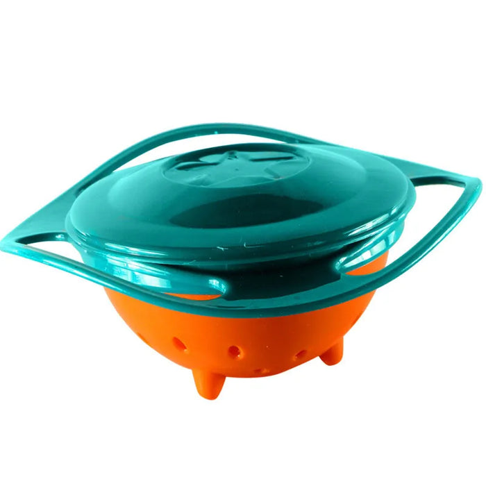 Baby Feeding Dishes Toy Baby Gyro Bowl Universal 360 Rotate Spill-Proof Dishes Children's Baby Tableware