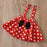 HERBEEZA Newborns Baby Clothes Polka Dots Toddler Baby Strap Dress+Top-Shirt+Bowknot Minnie Baby Girl Clothing Summer Baby Sets