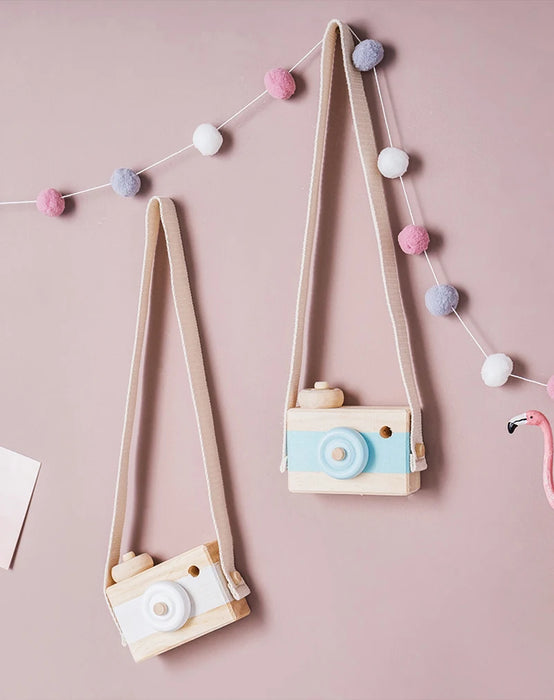 Let's make 1PC Baby Wooden Toy Camera Fashion Pendant Baby Kids Hanging Camer Prop Decoration Nordic Hanging Wooden Camera Toy