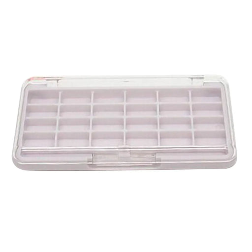 24 Grids DIY Empty Eyeshadow Palette Pallet Box Blusher Lipstick Lip Gloss Blush Powder Holder Case with Brush Slot