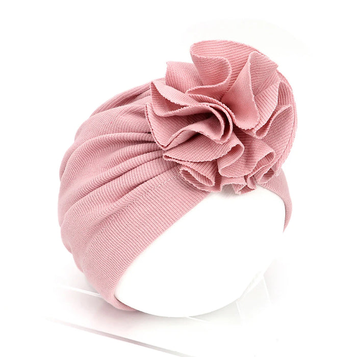 Lovely Flower Baby Hat Toddler Head Wraps Turban Infant Kids Bonnet Newborn Girls Headband Cotton Beanie Cap Baby Accessories