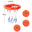 Toddler Bath Toys Kids Shooting Basket Bathtub Water Play Set for Baby Girl Boy with 3 Mini Plastic Basketballs Funny Shower