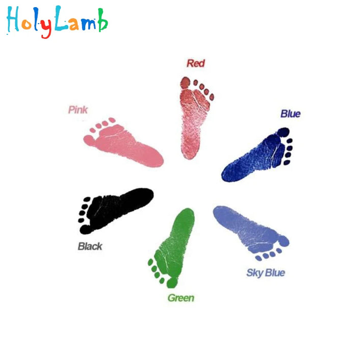 Baby Care Non-Toxic Baby Handprint Footprint Imprint Kit Baby Souvenirs Casting Newborn Footprint Ink Pad Infant Clay Toy Gift