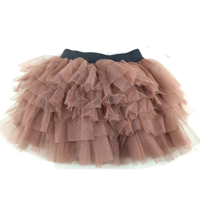 Girls skirts brown tutu skirts tutus fluffy skirt for baby girls 3-8 Years pettiskirt チュチュスカート spódnica Tutu  юбка балетной пачк