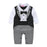 2023 New Baby Boys Clothes In Spring And Autumn Baby Pure Cotton Romper Gentleman Bow Tie Piece Jumper Long Sleeve Baby Clothing