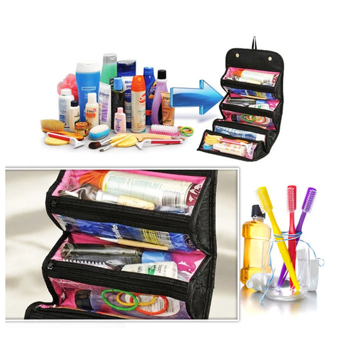 Toiletry Necessaire Women Toilet Travel Beauty Vanity Make Up Makeup Cosmetic Bag For Case Kit Purse Organizer Pouch Beautician