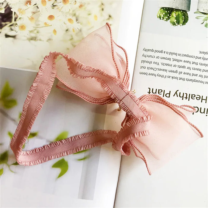 BalleenShiny Baby Girls Bowknot Crown Headband Lace Elastic Princess Hair Band Fashion New Style Children Kids Hair Accessories