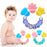 Baby Teether Necklace Silicone Teethers with Rattle Toys Teething Baby Bpa Free Baby Care Acessorios 2017 Safe Soft Christmas