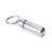 1PCS Medicine Pill Box Case Silver Waterproof Aluminum Drug Organizer Keychain Tablet Pillbox Container Stash Holder