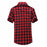 Red And Black Plaid Shirt Men Shirts 2024 New Summer Fashion Chemise Homme Mens Checkered Shirts Short Sleeve Shirt Men Blouse