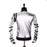 Punk MJ Michael Jackson Classic BAD tour Silver Bodysuit Jacket Outerwear for Collection Supprise Gift