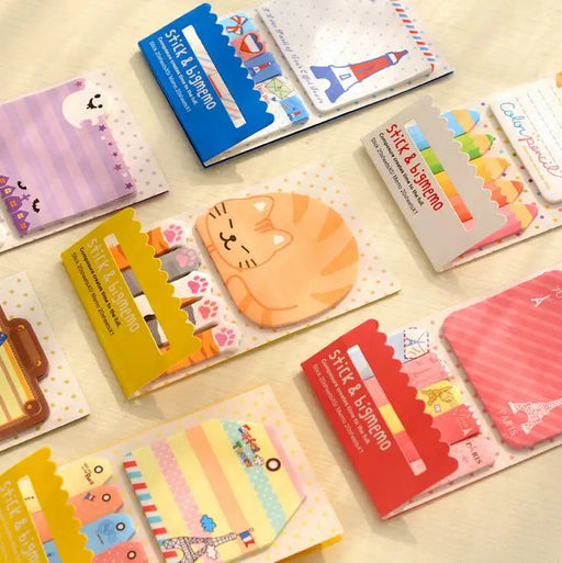 Cartoon Animals Lovely Mini Memo Pad Sticky Notes Shopping Check List Escolar Papelaria School Supply Label