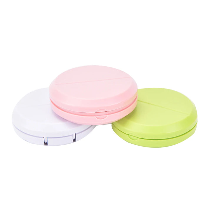 1pc Pill Tablet Pill Cutter Divider PP Material Portable Organizer For Medicine Splitter Hold Storage Box