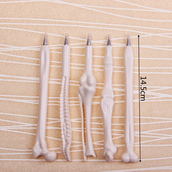 5PCS/lot Creative Writing Supplies Bone Shape Ballpoint Pens New Creative Gift Home Decoration School Supply