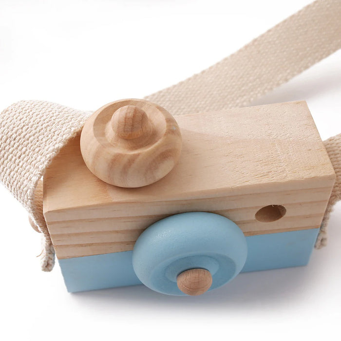 Let's make 1PC Baby Wooden Toy Camera Fashion Pendant Baby Kids Hanging Camer Prop Decoration Nordic Hanging Wooden Camera Toy