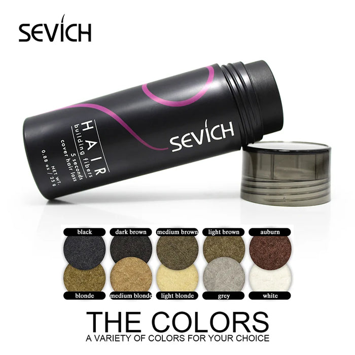 Sevich Hair Growth Powder Hair Building Fiber in Hair Loss Products Thickening Wig Hair Fiber Salon Beauty  Concealer Care