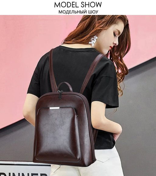 Women Leather Backpack