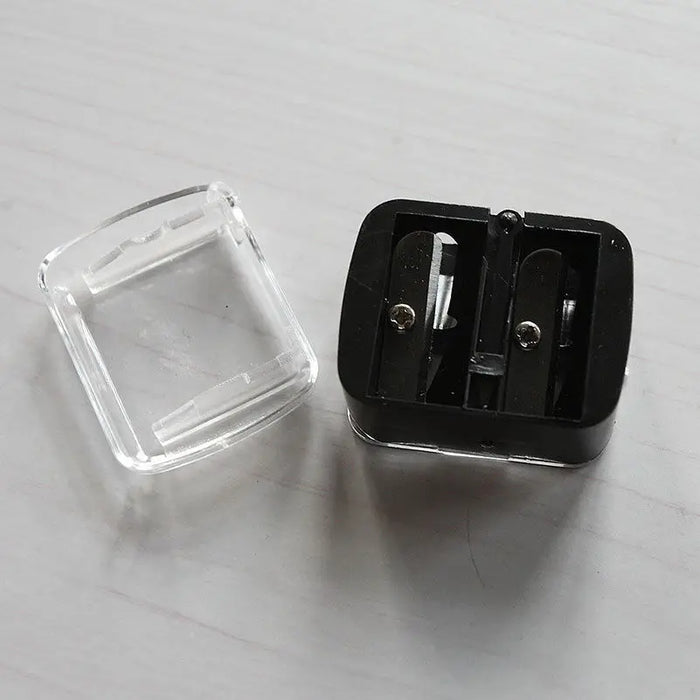 New Double Holes Cosmetic Sharpener Useful Pencil Sharpener For Cosmetic Brush/Eyeliner Pencil/Makeup Pencil