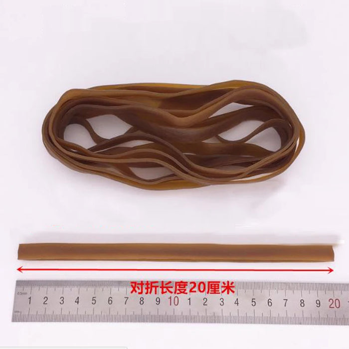 20 Pieces Wide 10mm Brown Rubber Strong Elastic Band Office School Supply Stationery Accessories High Quality 200mm Rubber Bands