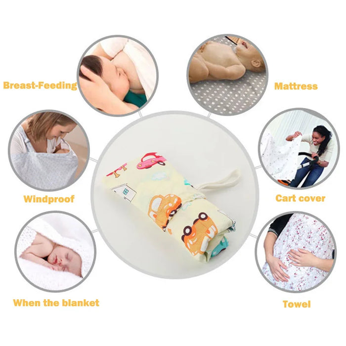 Mother Outing Breastfeeding Towel Cotton Baby Feeding Nursing Covers Anti-glare Nursing cloth