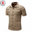 Men's Shirt 2024 New Men Cargo Shirt Fashion Casual Shirt Summer Style 100% Cotton Solid Mens Casual Shirt Plus Size S-3XL 55888