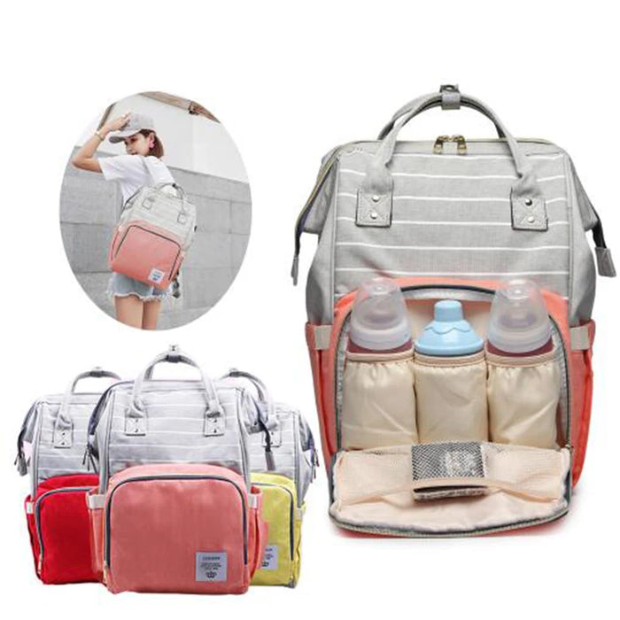 Fashion Mummy Maternity Nappy Bag Dot Print Large Capacity Baby Diaper Bag Travel Backpack Nursing Bag for Baby Care Women's