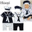 2021 Baby Rompers Navy Sailor Newborn Clothes Baby Boys Jumpsuits Shortall 100% Cotton Seaman Costume for baby Clothing 80 90 95