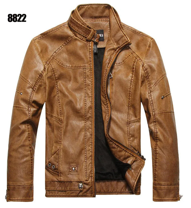 New arrive brand motorcycle leather jacket men men's leather jackets jaqueta de couro masculina mens leather coats