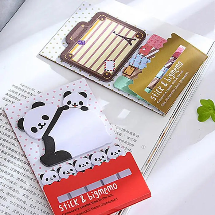 Cartoon Animals Lovely Mini Memo Pad Sticky Notes Shopping Check List Escolar Papelaria School Supply Label