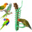 New Portable Hanging Spiral Feeder Birds Parrot Pet Food Fruit Holder Climb Play Toy